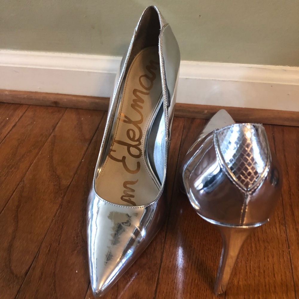 Sam Edelman silver heels